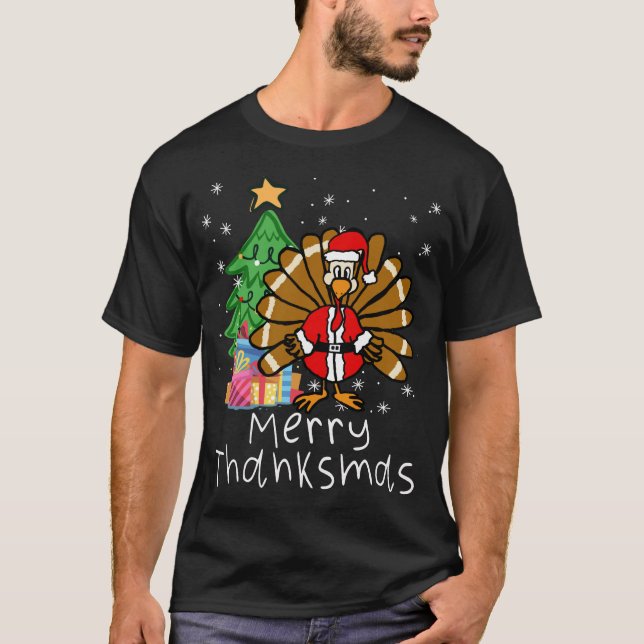 Camiseta Turquia Papai noel Feliz Felicitações de Natal de  (Frente)