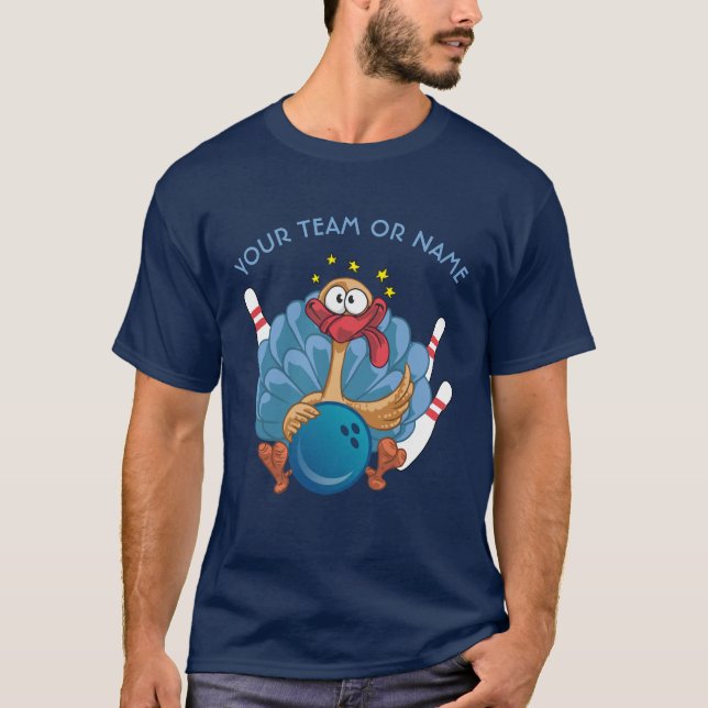 Camiseta Turquia selvagem de rolamento com bola e pinos (Frente)