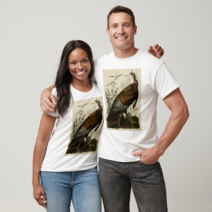 Camiseta Turquia Selvagem (Homem) das Aves da América de Au