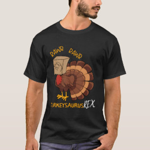 Camiseta Turquia Surus Rex Funny Turquia Falsa T Rex Thanks