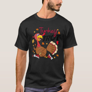 Camiseta Turquia Trot Costume Engraçado Turquia Caindo Mais