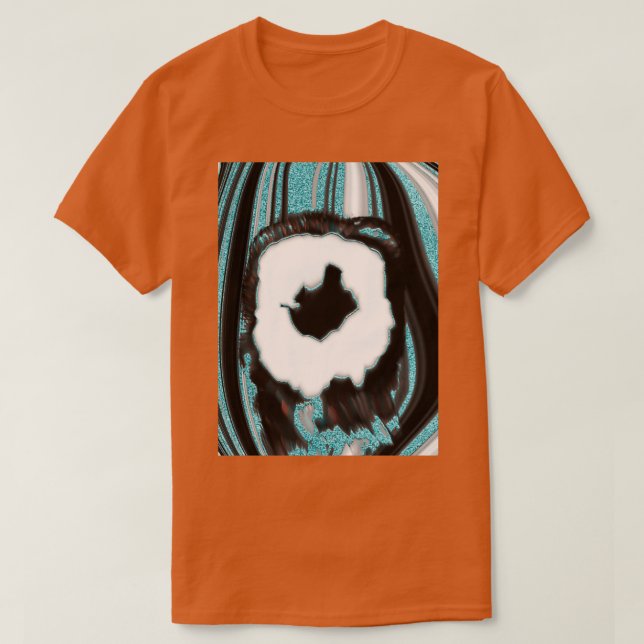 Camiseta Turquoise Blue Rock Agate (Frente do Design)