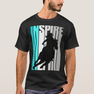 Camiseta Turquoise Cowgirl Hat Rodeo Inspira o tema ocident