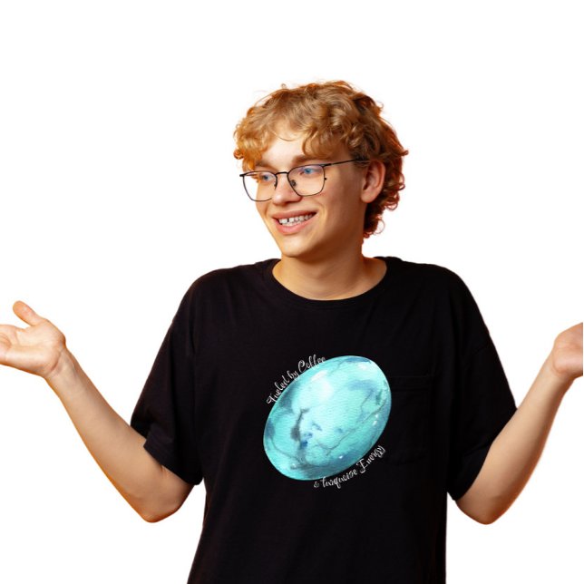 Camiseta Turquoise Energy - Aniversário de dezembro (Criador carregado)