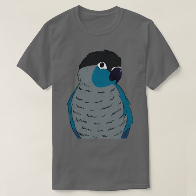 Camiseta Turquoise green cheek conure (Frente do Design)