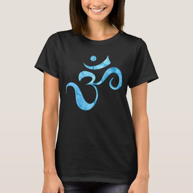 Camiseta Turquoise Sparkle Om  (Frente)