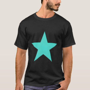 Camiseta Turquoise Star em Cores Múltiplas