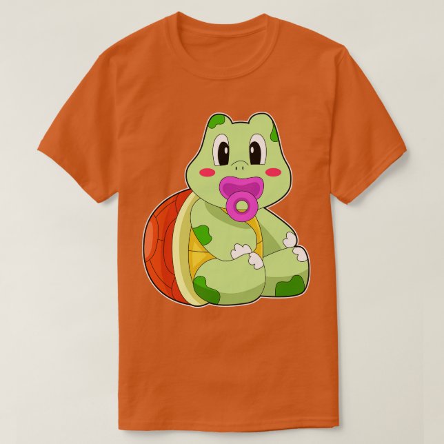 Camiseta Turtle Baby Pacifier (Frente do Design)