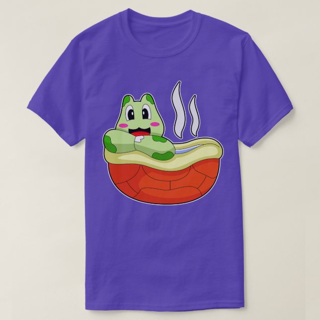 Camiseta Turtle Bathe Bathtub (Frente do Design)