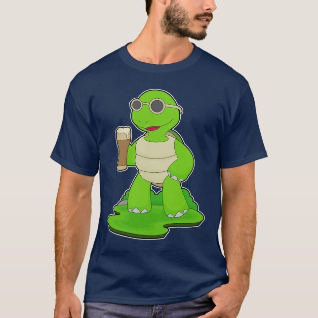 Camiseta Turtle Beer mug Beer (Frente)