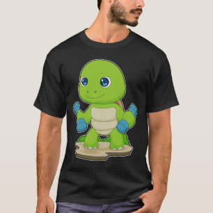 Camiseta Turtle Bodybuilder Dumbbells Bodybuilding