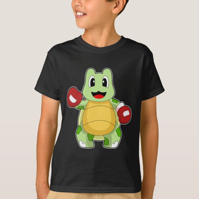 Camiseta Turtle Boxer Boxing Luvas Boxing (Frente)