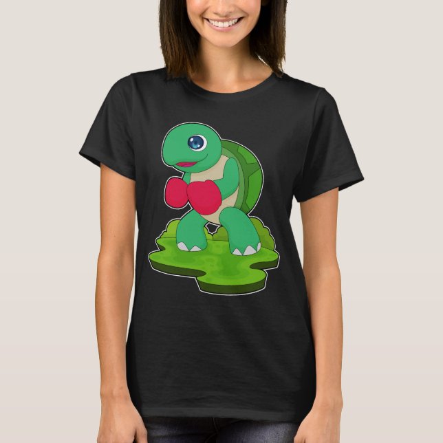 Camiseta Turtle Boxer Boxing Luvas Boxing (Frente)