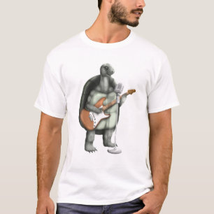 Camiseta Turtle Cantando Guitarrista Músico Violão