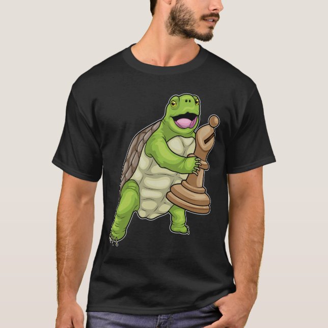 Camiseta Turtle Chess, peça do Bishop Chess (Frente)