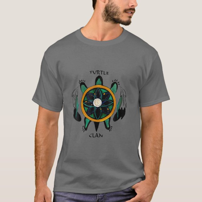 CAMISETA TURTLE CLAN NATIVE AMERICAN (Frente)
