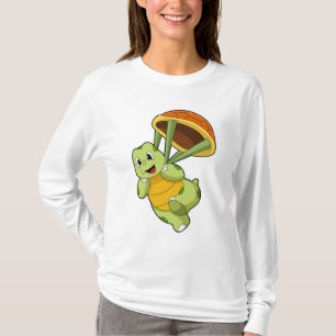 Camiseta Turtle com Shell como Skydiver