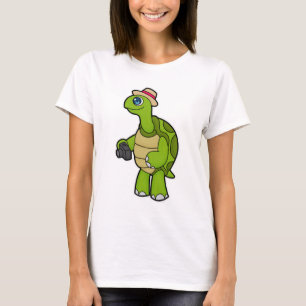 Camiseta Turtle como fotógrafo com câmera