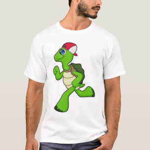 Camiseta Turtle como Runner com Boné