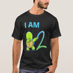 Camiseta Turtle Dabbing Birthday 2 Anos