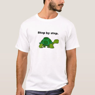 Camiseta Turtle de tartaruga persistente ganhando passo a p