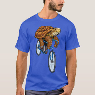 Camiseta Turtle do Mar Bicicleta Engraçado Ciclista Andando