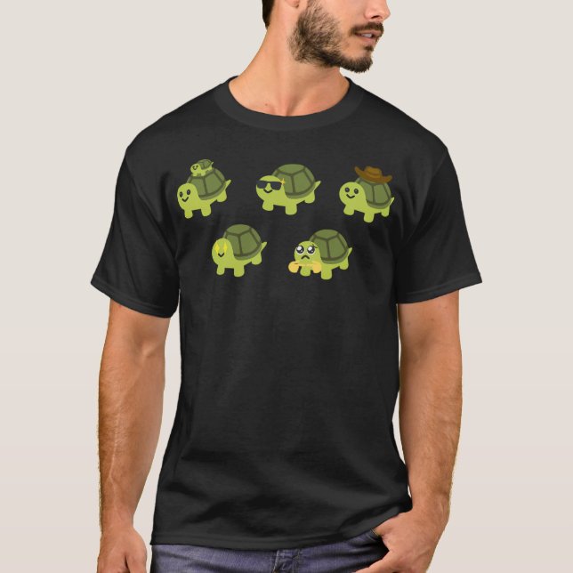 Camiseta Turtle Emoji Meme Pack (Frente)