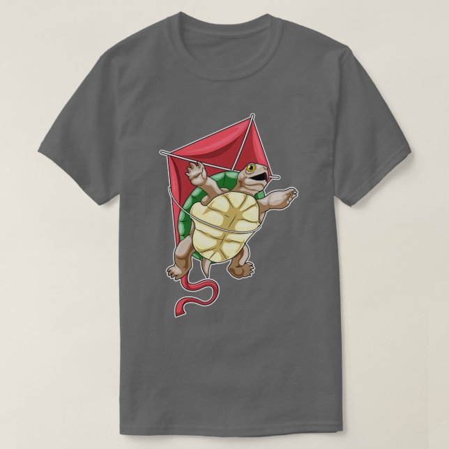 Camiseta Turtle Hang Gling Kite (Frente do Design)