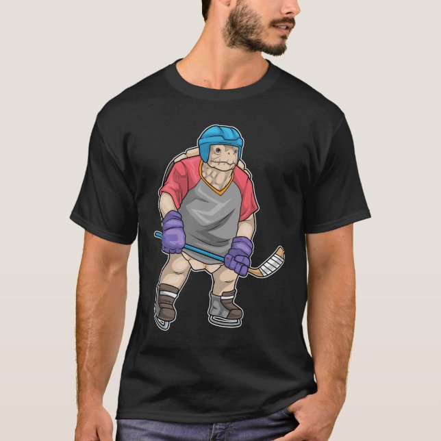 Camiseta Turtle Ice hockey Ice hockey stick Sports (Frente)