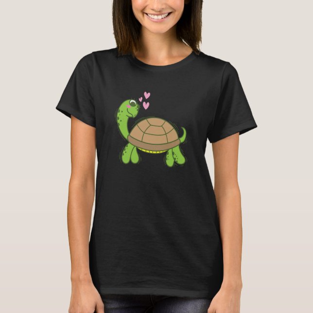 Camiseta Turtle is in Love Reptile Water (Frente)