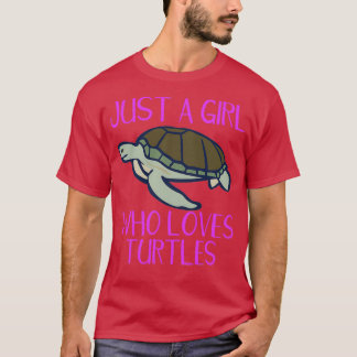 Camiseta Turtle Lover Apenas Uma Menina Que Ama A Ilha Das