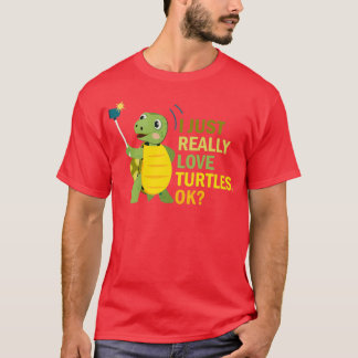 Camiseta Turtle Lover Eu Adoro Tartarugas Ok Island