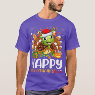 Camiseta Turtle Lover Halloween Natal Feliz HallaObrigado