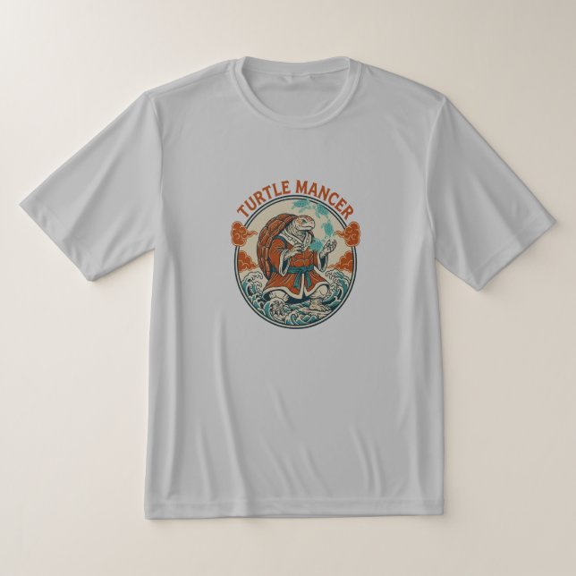 Camiseta Turtle Mancer Mystic Ocean Waves Japanese Art (Postura )