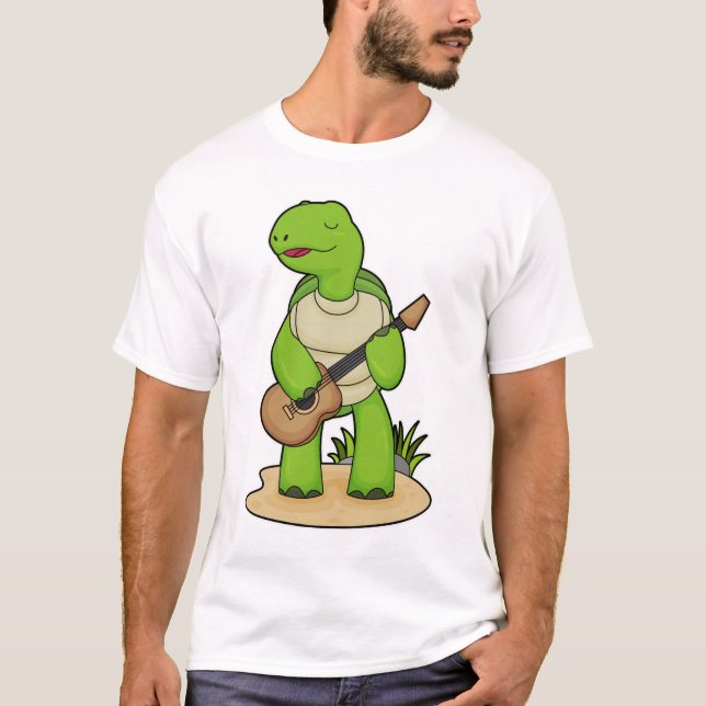 Camiseta Turtle Musical Guitar Music (Frente)