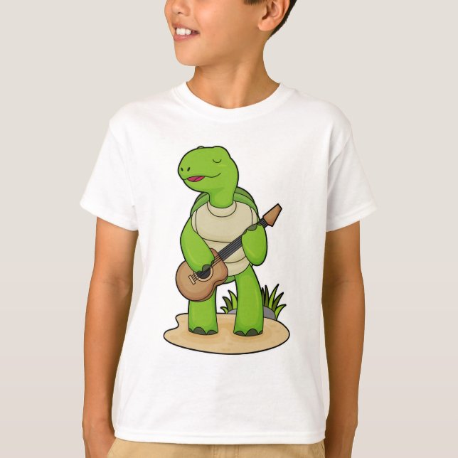 Camiseta Turtle Musical Guitar Music (Frente)