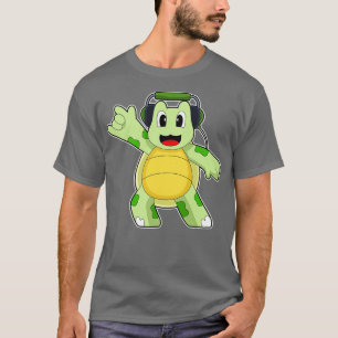 Camiseta Turtle Musical Headphone Music
