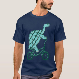 Camiseta Turtle na bicicleta