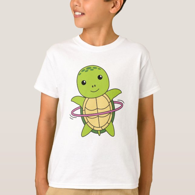 Camiseta Turtle, O Burro De Hullern Smart Hoop (Frente)
