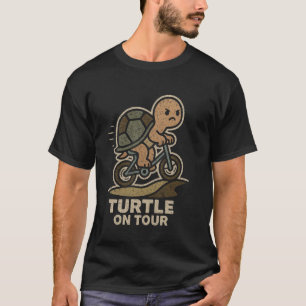 Camiseta Turtle on Tour Funny Biking Turtle Cycling