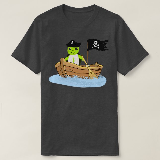 Camiseta Turtle Pirate (Frente do Design)