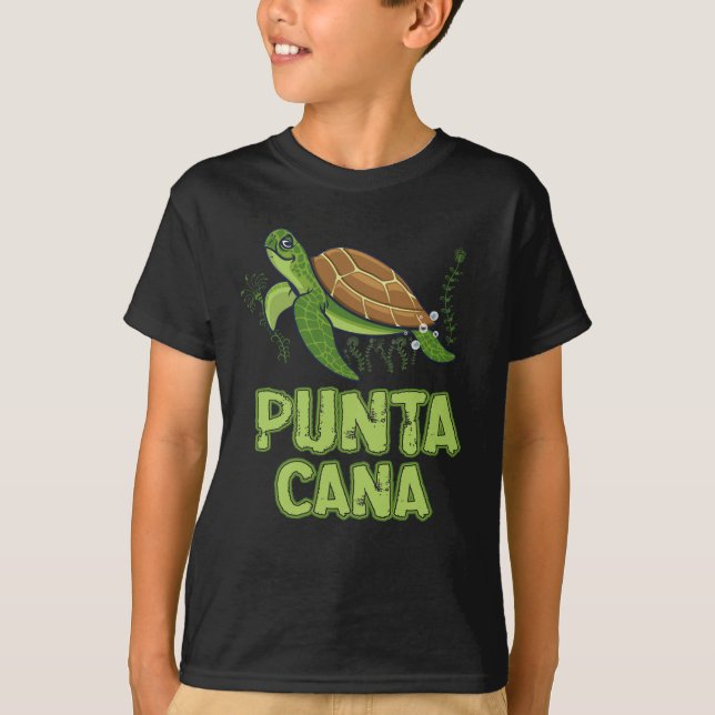 Camiseta Turtle Punta Cana República Dominicana Souvenir (Frente)