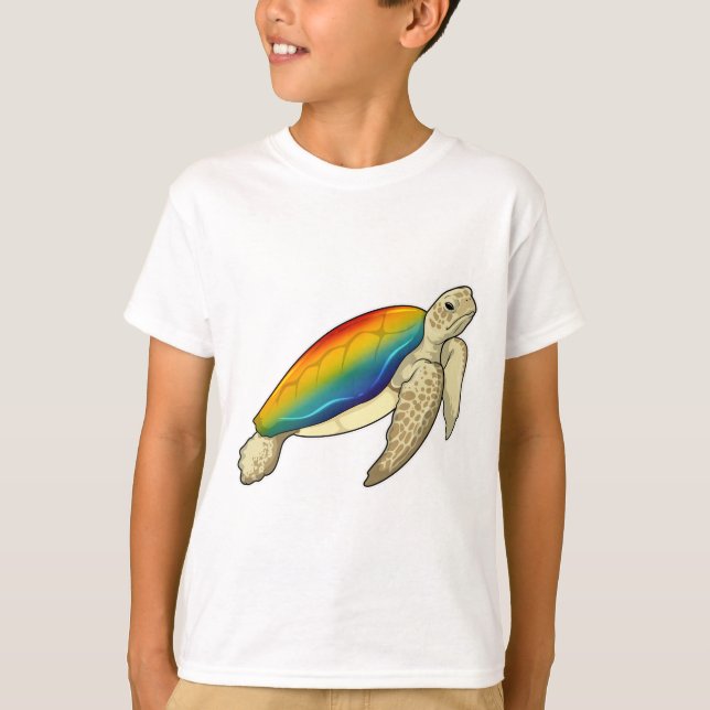 Camiseta Turtle Rainbow (Frente)