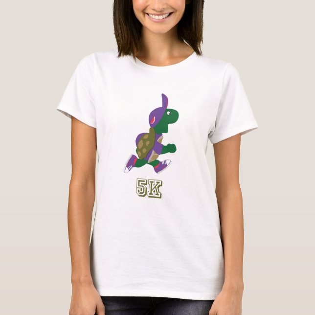 Camiseta Turtle Runner 5K - Roxo (Frente)