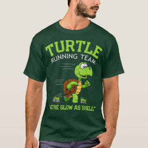 Camiseta Turtle Running Team engraçado dizendo sarcástico