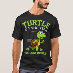 Camiseta Turtle Running Team engraçado dizendo sarcástico