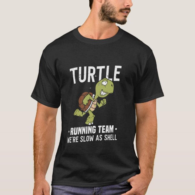 Camiseta Turtle Running Team Estamos Lentos Como Shell 1 (Frente)