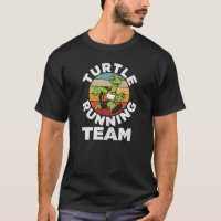 Turtle Running Team Funny Running T Shirt