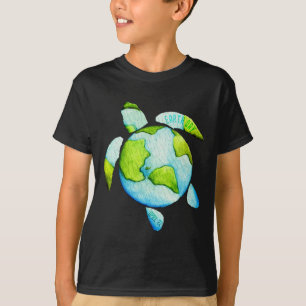 Camiseta Turtle Sea Turtle Planet Abril 22 Dia da Terra Sal