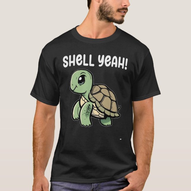 Camiseta Turtle Shell Yeah Turtles Sea Cute Turtle (Frente)